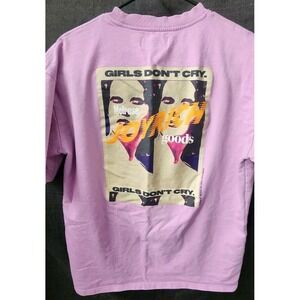 Joyrich TShirt Mens Medium Melrose Goods Girls Don't Cry Purple Short Sleeve New
